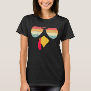 Koel Turkije gezicht met een zonnebril grappig Tha T-shirt