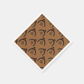 Koel Turkije Thanksgiving leuk bruin patroon Servet (Hoek)