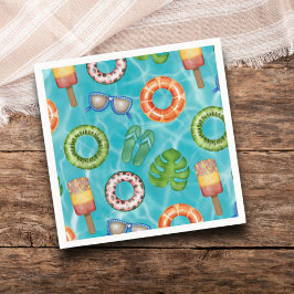 Koel Turquoise Poolparty Servet