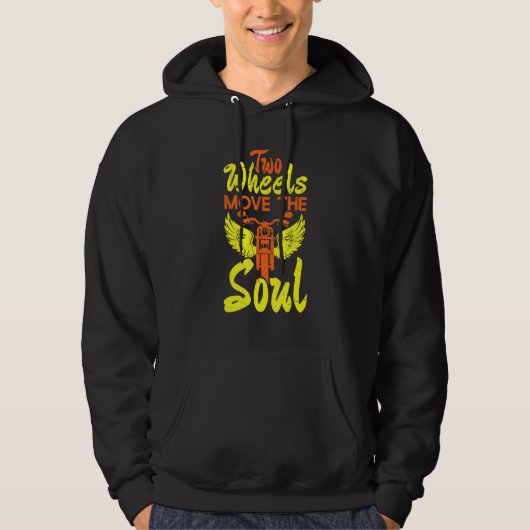 Koel twee wielen verplaatsen de motorwagen hoodie (Voorkant)