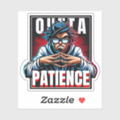 Koel uit geduld sticker (Vel)