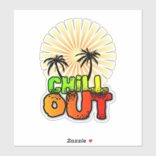 Koel uit overdrukplaatje sticker