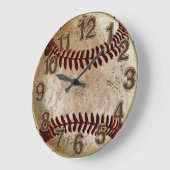 Koel uitziende steen Vintage honkbal klok voor hem (Hoek)