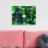 Koel, uniek bloem-/bloempatroon canvas afdruk (Insitu (Woonkamer))