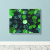 Koel, uniek bloem-/bloempatroon canvas afdruk (Insitu (Houten vloer))