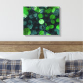 Koel, uniek bloem-/bloempatroon canvas afdruk (Insitu (Slaapkamer))