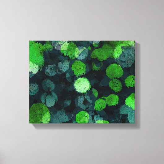 Koel, uniek bloem-/bloempatroon canvas afdruk (Voorkant)