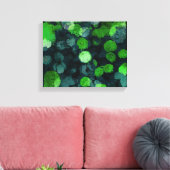 Koel, uniek bloem-/bloempatroon canvas afdruk (Insitu (Woonkamer))