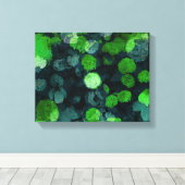 Koel, uniek bloem-/bloempatroon canvas afdruk (Insitu (Houten vloer))