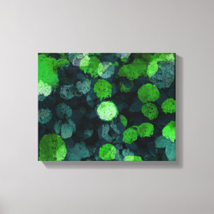 Koel, uniek bloem-/bloempatroon canvas afdruk