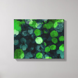 Koel, uniek bloem-/bloempatroon canvas afdruk