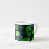 Koel, uniek bloem-/bloempatroon espresso kop (Voorkant rechts)