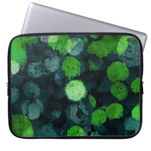 Koel, uniek bloem-/bloempatroon laptop sleeve