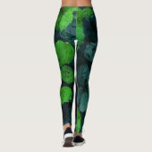Koel, uniek bloem-/bloempatroon leggings (Achterkant)