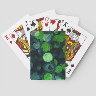 Koel, uniek bloem-/bloempatroon pokerkaarten
