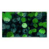 Koel, uniek bloemenpatroon magnetisch visitekaartje (Voorkant)