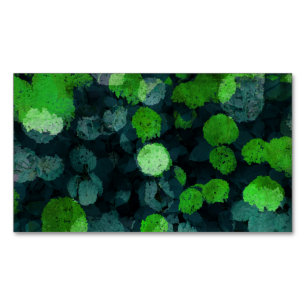 Koel, uniek bloemenpatroon magnetisch visitekaartje