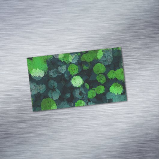 Koel, uniek bloemenpatroon magnetisch visitekaartje (Voorbeeld)