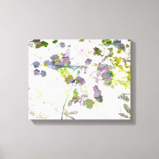 Koel, uniek modern romantisch bloemontwerp canvas afdruk (Voorkant)