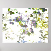 Koel, uniek modern romantisch bloemontwerp poster (Voorkant)