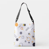 Koel, uniek, trendy, abstracte illustratie in de s crossbody tas (Achterkant)