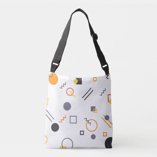 Koel, uniek, trendy, abstracte illustratie in de s crossbody tas (Voorkant)