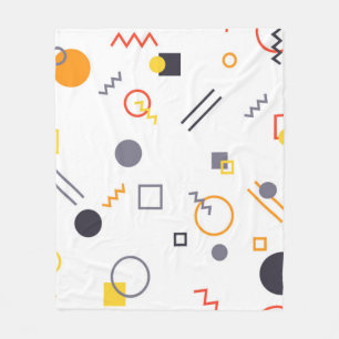 Koel, uniek, trendy, abstracte illustratie in de s fleece deken