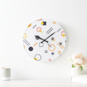 Koel, uniek, trendy, abstracte illustratie in de s grote klok (Huis)