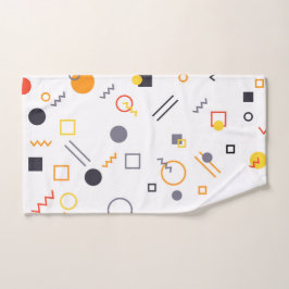 Koel, uniek, trendy, abstracte illustratie in de s handdoek