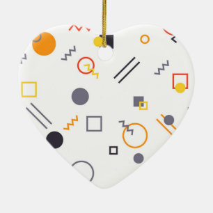 Koel, uniek, trendy, abstracte illustratie in de s keramisch ornament
