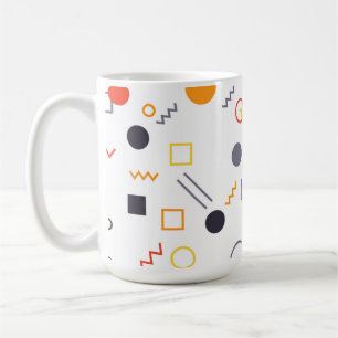 Koel, uniek, trendy, abstracte illustratie in de s koffiemok