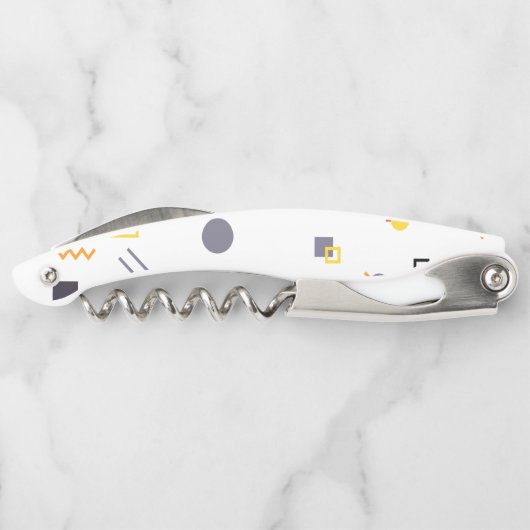 Koel, uniek, trendy, abstracte illustratie in de s kurkentrekker (Achterkant)