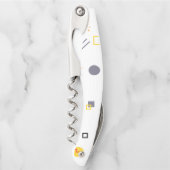 Koel, uniek, trendy, abstracte illustratie in de s kurkentrekker (Voorkant)