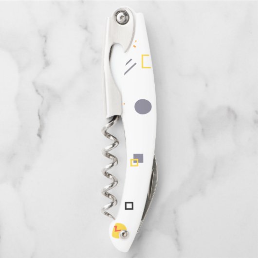 Koel, uniek, trendy, abstracte illustratie in de s kurkentrekker (Voorkant)