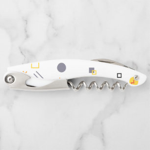 Koel, uniek, trendy, abstracte illustratie in de s kurkentrekker