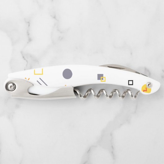 Koel, uniek, trendy, abstracte illustratie in de s kurkentrekker (Voorkant)