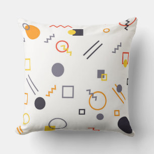 Koel, uniek, trendy, abstracte illustratie in de s kussen