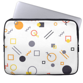 Koel, uniek, trendy, abstracte illustratie in de s laptop sleeve