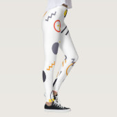 Koel, uniek, trendy, abstracte illustratie in de s leggings (Rechts)
