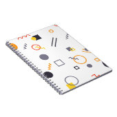 Koel, uniek, trendy, abstracte illustratie in de s notitieboek (Rechterzijde)