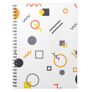 Koel, uniek, trendy, abstracte illustratie in de s notitieboek