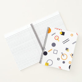 Koel, uniek, trendy, abstracte illustratie in de s notitieboek