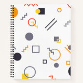 Koel, uniek, trendy, abstracte illustratie in de s notitieboek (Voorkant)