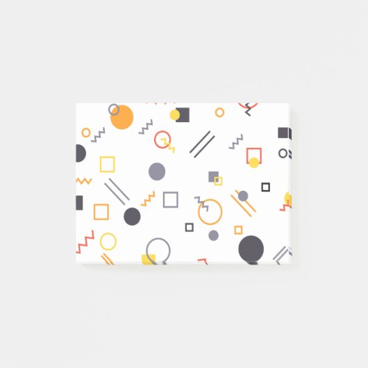 Koel, uniek, trendy, abstracte illustratie in de s post-it® notes (Voorkant)