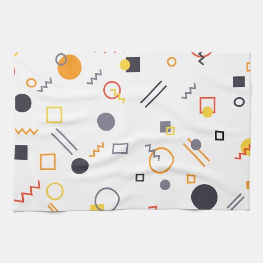 Koel, uniek, trendy, abstracte illustratie in de s theedoek (Horizontaal)