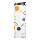 Koel, uniek, trendy, abstracte illustratie in de s thermosbeker (Gedraaid links)