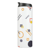 Koel, uniek, trendy, abstracte illustratie in de s thermosbeker (Geroteerd rechts)