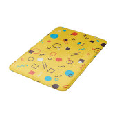 Koel, uniek, trendy, geometrische Memphphis in de  Badmat (Gekanteld)