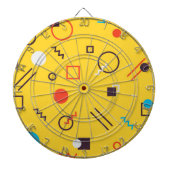 Koel, uniek, trendy, geometrische Memphphis in de Dartbord (Voorkant)