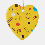 Koel, uniek, trendy, geometrische Memphphis in de  Keramisch Ornament (Rechts)